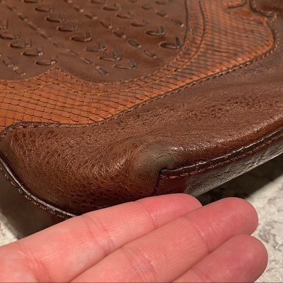 Lockheart Hobo Brown Leather Bag Purse - Picture 14 of 14